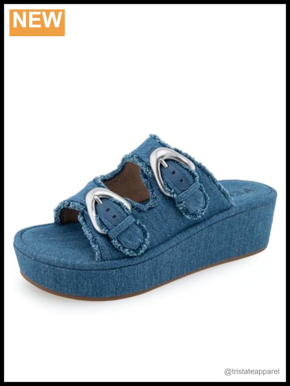 Aerosoles Darcy Women's Platform Wedge Sandals Double Strap Slip On Casual